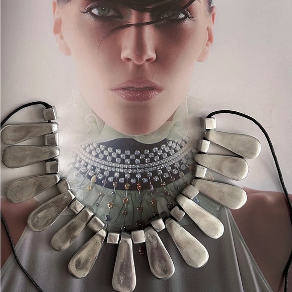 Luminara: Italian-Designed Recycled Statement Necklace. In stock April 10th. - Picture 4 of 4